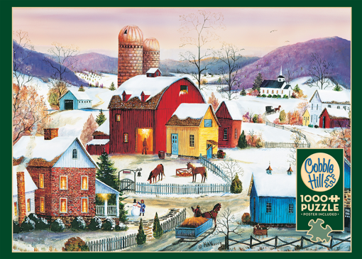 Picture of COBBLE HILL PUZZLE 1000PC - WINTER NEIGHBOURS