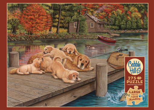 Picture of COBBLE HILL PUZZLE 275PC - EASY HANDLING - LAZY DAY ON THE DOCK 88004