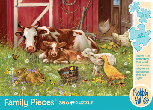 Picture of COBBLE HILL 350PC FAMILY PIECE PUZZLE - BARNYARD BABIES