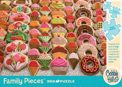 Picture of COBBLE HILL 350PC FAMILY PIECE PUZZLE - SWEET TREATS