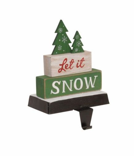 Picture of HARMAN STOCKING HOLDER - LET IT SNOW 4.5X6X7.5 #6043799
