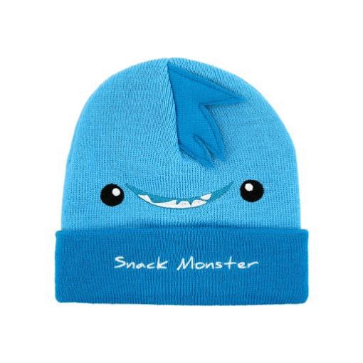 Picture of MONSTER MUNCHKINS OSFA BABY HAT - BLUE SNACK MONSTER