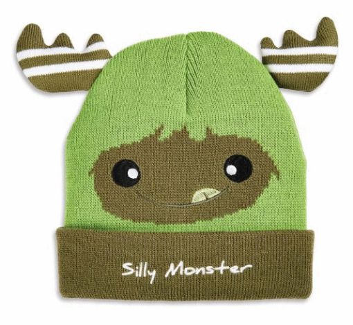 Picture of MONSTER MUNCHKINS OSFA BABY HAT - GREEN SILLY MONSTER