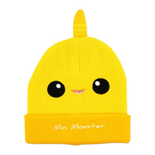 Picture of MONSTER MUNCHKINS OSFA BABY HAT - YELLOW MINI MONSTER