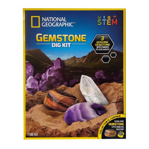 Picture of BLUE MARBLE NATIONAL GEOGRAPHIC DIG KIT - GEM STONES