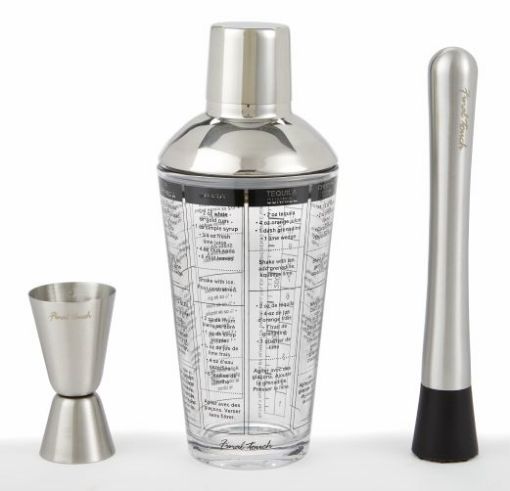 Picture of FINAL TOUCH RECIPE COCKTAIL SHAKER SET - FTA1834