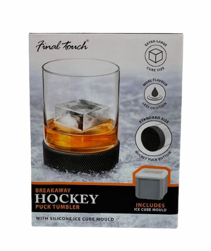 Picture of FINAL TOUCH BREAKAWAY HOCKEY PUCK TUMBLER WITH ICE MOULD - FTA6635