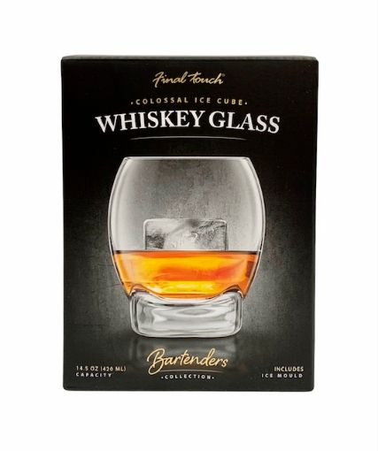 Picture of FINAL TOUCH COLOSSAL ICE CUBE WHISKEY GLASS - GS700
