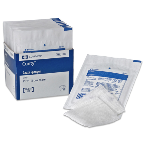 Picture of CURITY STERILE GAUZE PADS  3X3IN 25S