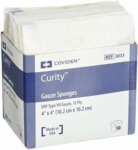 Picture of CURITY GAUZE PADS X4IN 25S