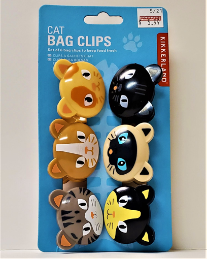 Picture of KIKKERLAND BAG CLIPS - CAT 6S