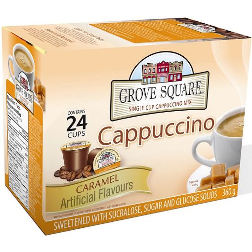 Picture of GROVE SQUARE K-CUPS - CARAMEL CAPPUCCINO 24S