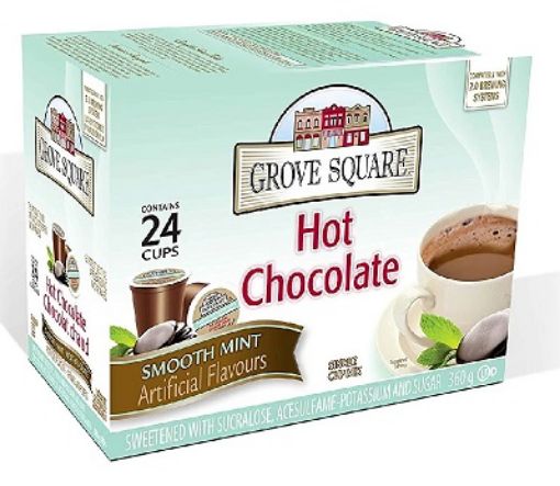 Picture of GROVE SQUARE K-CUPS - SMOOTH MINT HOT CHOCOLATE 24S