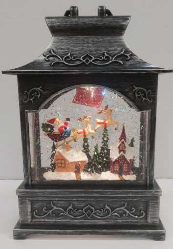 Picture of DANSON ACRYLIC LANTERN WITH SPINNING GLITTERED WATER, 25CM X80018