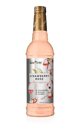 Picture of SKINNY SYRUPS - STRAWBERRY ROSE 750ML