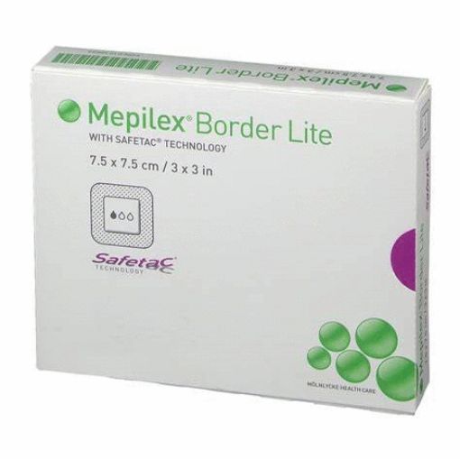 Picture of MEPILEX BORDER LITE DRESSING 7.5X7.5CM 5S