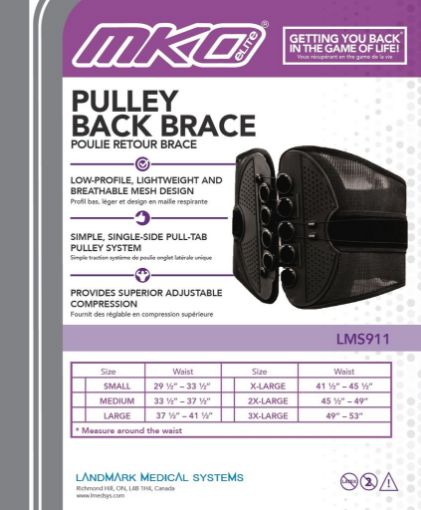 Picture of MKO PULLEY BACK BRACE - 3X LARGE