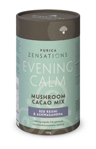 Picture of PURICA ZENSATIONS MUSHROOM CACAO MIX - EVENING CALM 150GR