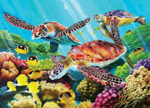 Picture of COBBLE HILL FAMILY PUZZLE 350PC - FAMILY PIECES - MOLOKINI CURRENT