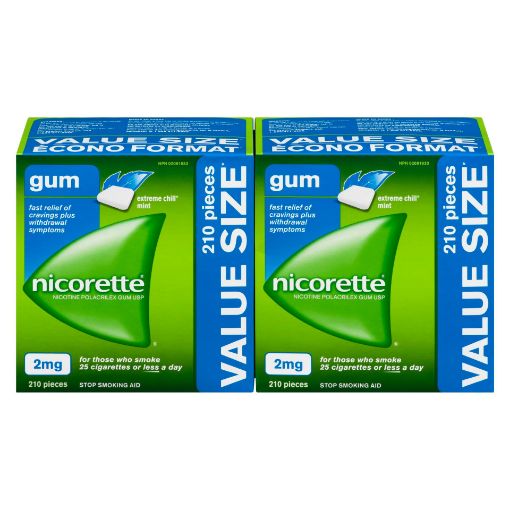 Picture of NICORETTE GUM - EXTREME CHILL MINT 2MG 210S