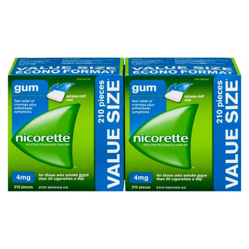 Picture of NICORETTE GUM - EXTREME CHILL MINT 4MG 210S