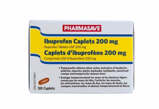 Picture of PHARMASAVE IBUPROFEN CAPLET 200MG 50S