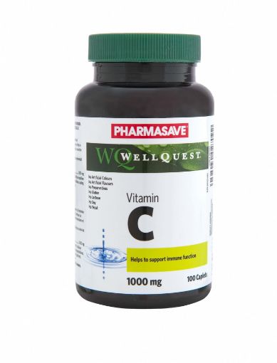 Picture of PHARMASAVE WELLQUEST VITAMIN C 1000MG TABLETS 100S