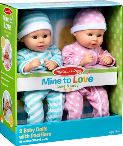 Picture of MELISSA and DOUG LUKE and LUCY - TWIN DOLLS