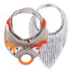 Picture of DR. BROWN'S TEETHING BIB and RING - FOX and STRIPES 2PK