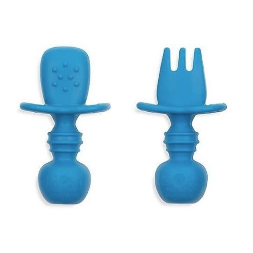 Picture of BUMKINS SILICONE CHEWTENSILS - BLUE