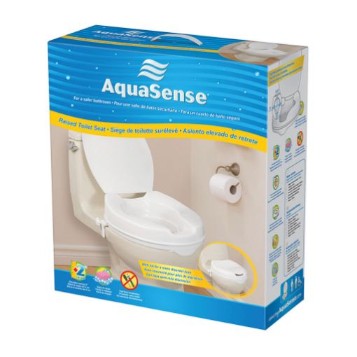 Picture of AQUASENSE TOILET SEAT - 4IN RAISED - W/LID