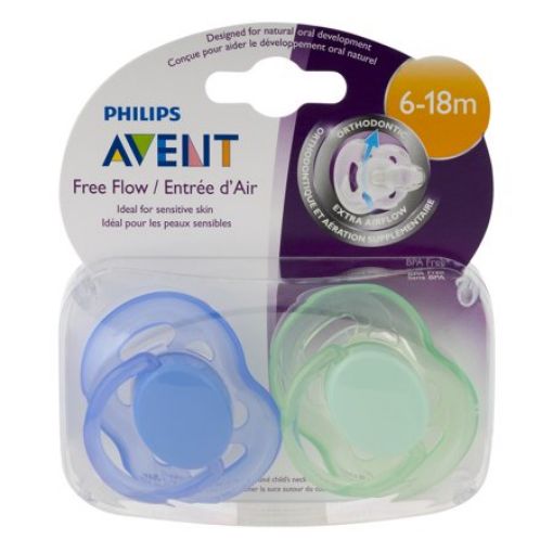 Picture of PHILIPS AVENT ULTRA AIR PACIFIER - BLUE/GREEN 6-18M