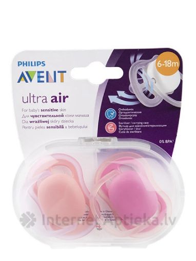 Picture of ULTRA AIR PACIFIER - PINK/PEACH 6-18M