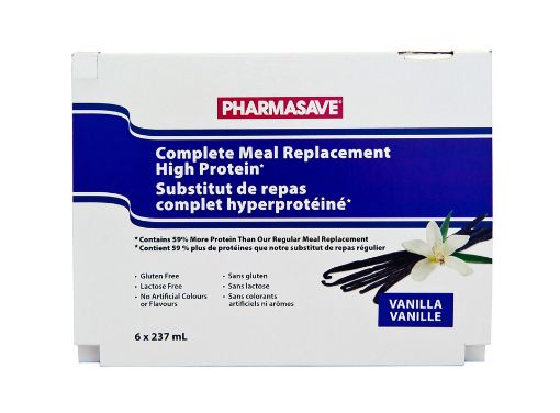 Picture of PHARMASAVE MEAL REPLACEMENT - VANILLA HIGH PROTEIN 6X237ML