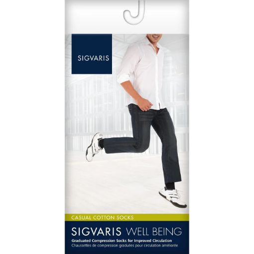 Picture of SIGVARIS CASUAL SOCKS - COTTON - NAVY - SIZE B  1PR