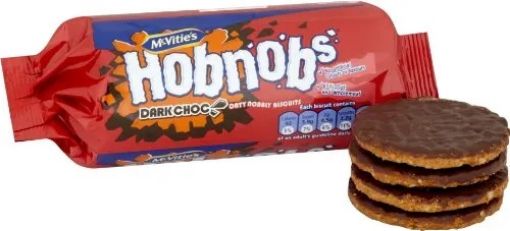 Picture of MCVITIES HOBNOBS - DARK CHOCOLATE 262GR