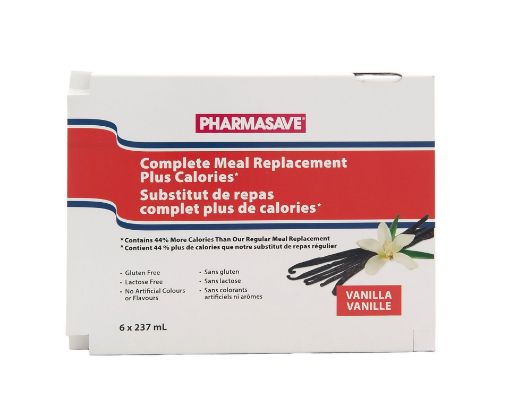 Picture of PHARMASAVE MEAL REPLACEMENT - VANILLA PLUS CALORIES 6X237ML