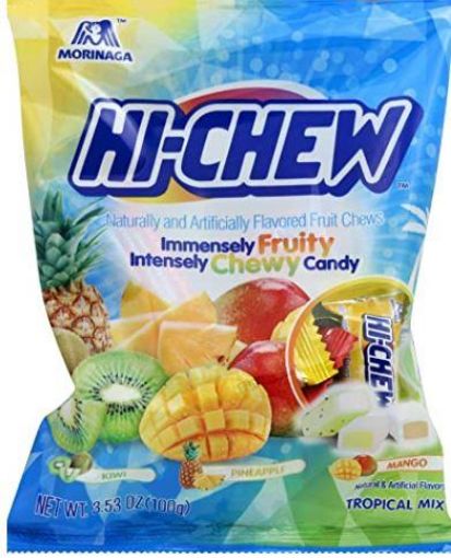 Picture of HI-CHEW FRUIT CHEWS - TROPICAL 100GR