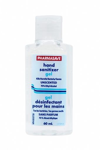 Picture of PHARMASAVE HAND SANITIZER - UNSCENTED 60ML