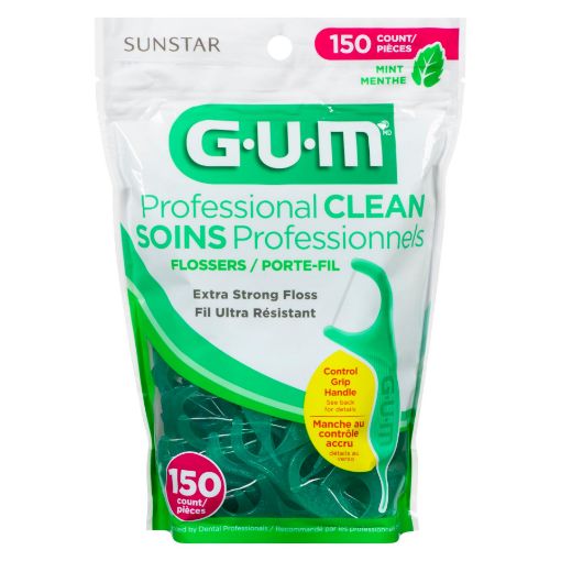 Picture of GUM PROFESSIONAL CLEAN - FLOSSERS 150S