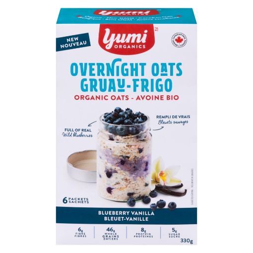 Picture of YUMI OVERNIGHT OATS - BLUEBERRY VANILLA 330GR