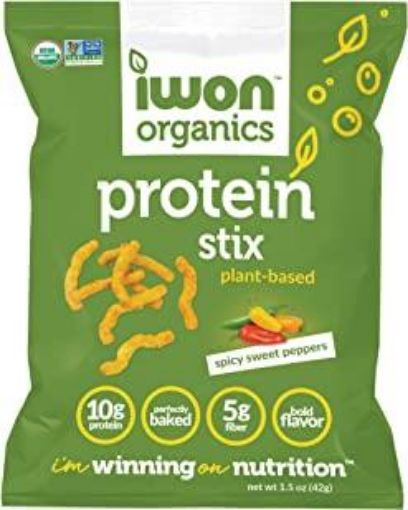 Picture of IWON ORGANICS PROTEIN STIX - SPICY RED PEPPER 42GR