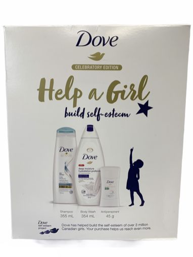 Picture of DOVE HELP A GIRL - DEODORANT /B0DYWASH/SHAMPOO GIFT PACK