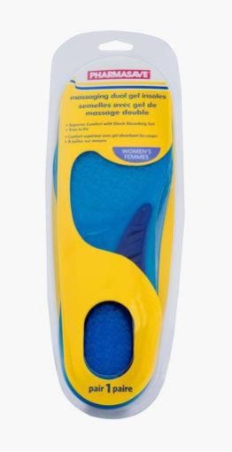 Picture of PHARMASAVE MASSAGING GEL INSOLES - WOMENS 1PR