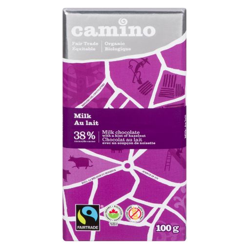 Picture of CAMINO BAR - MILK CHOCOLATE 38% 100GR