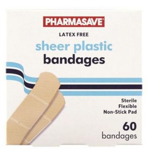 Picture of PHARMASAVE BANDAGES - PLASTIC  60S