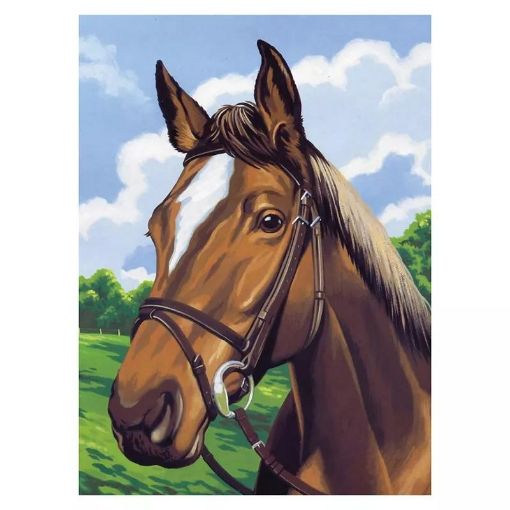 Picture of ARTZEE PAINT BY NUMBER 50X40CM - DIAMOND DOT - HORSE