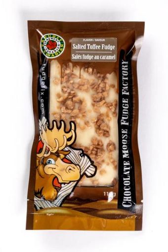 Picture of CHOCOLATE MOOSE FUDGE FACTORY FUDGE - SALTED TOFFEE 110GR