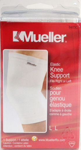 Picture of MUELLER KNEE SUPPORT ELASTIC - WHITE LG