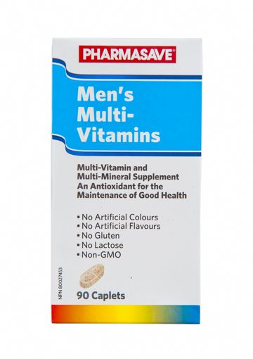 Picture of PHARMASAVE MULTIVITAMINS MENS CAPLETS 90S
